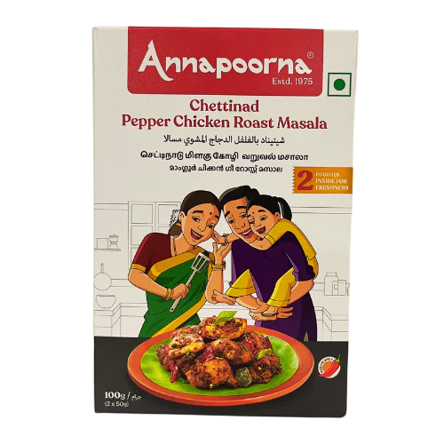 ANNAPOORNA CHETTINAD PEPPER CHICKEN MASALA 100G
