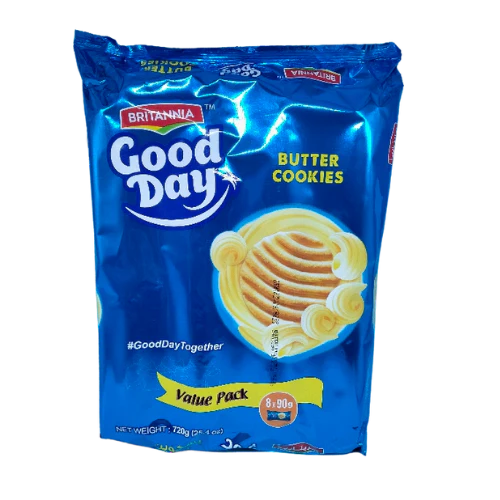 BRITANNIA GOOD DAY BUTTER BISCUITS FAMILY PACK (8X81G)