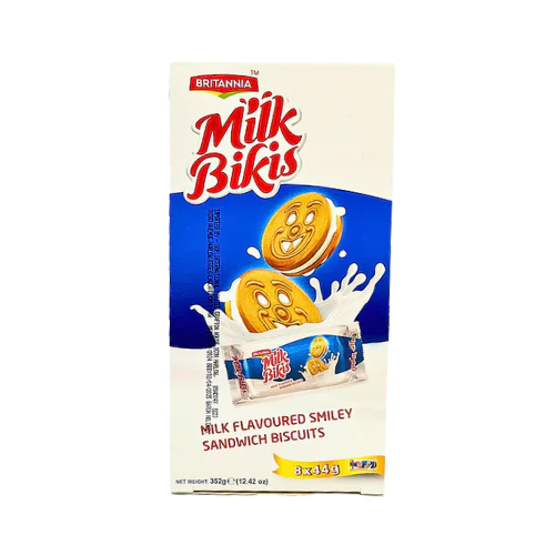 BRITANNIA MILK BIKIS CREAMS 8 X 44G