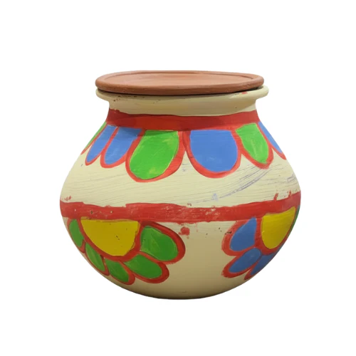 CLAY PONGAL POT WITH LID 2 LTR - Image 2