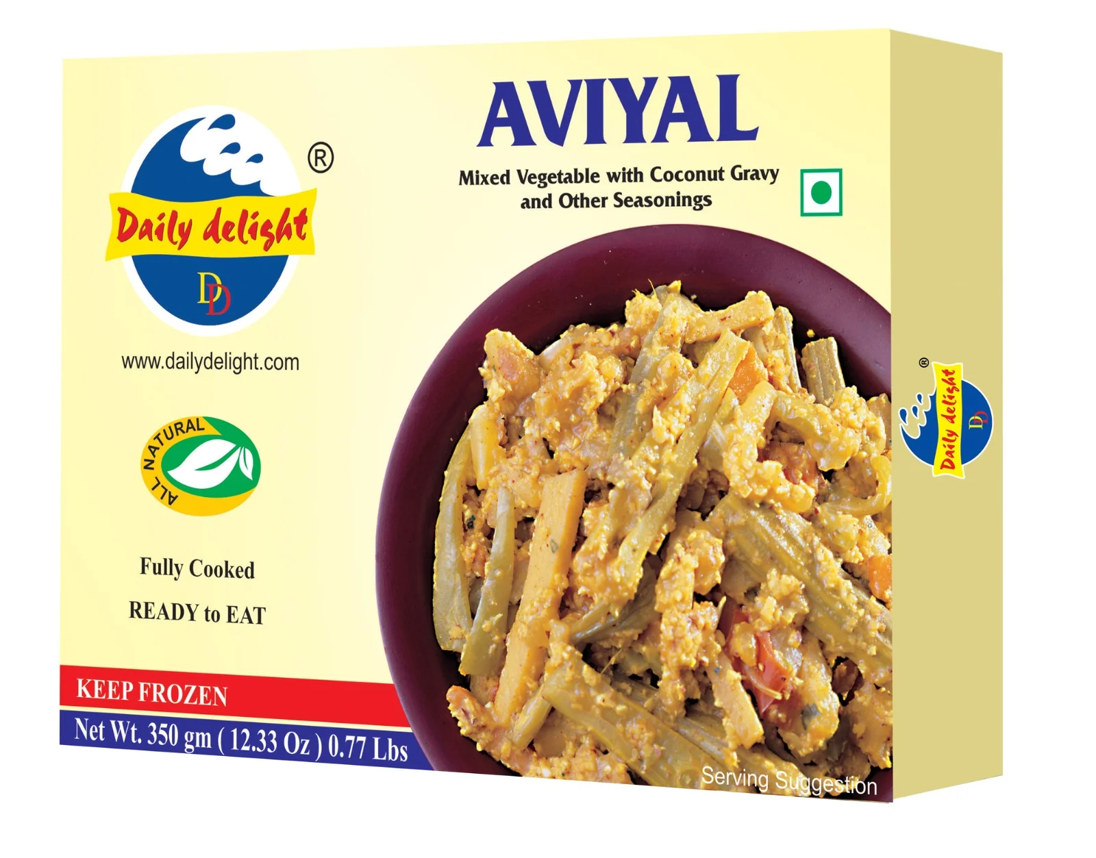 DAILY DELIGHT FROZEN AVIYAL 350G