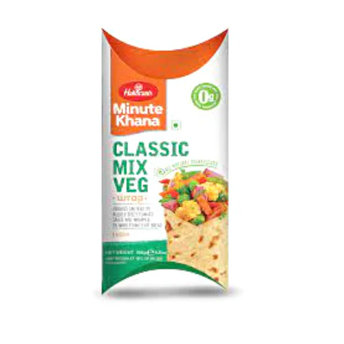 HALDIRAMS FROZEN MIX VEG WRAP 156G