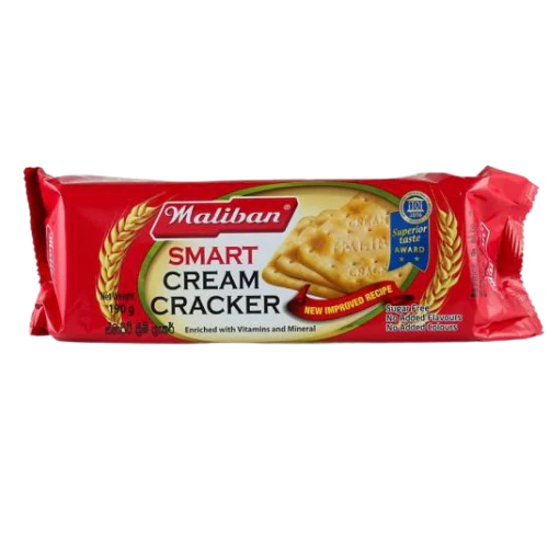 MALIBAN BISCUITS CREAM CRACKER 190G ( 2 FOR £1.49 )