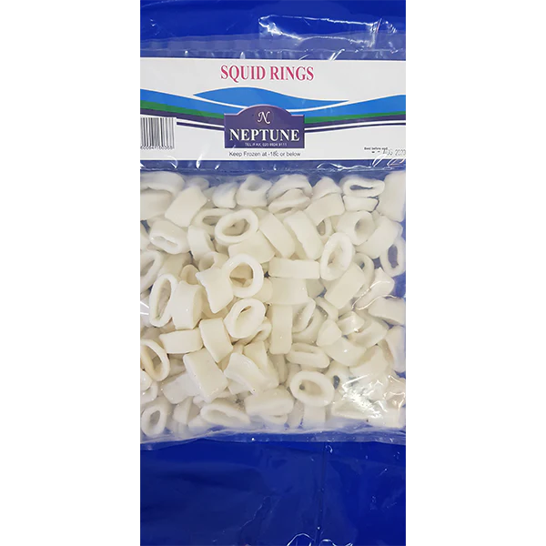 NEPTUNE FROZEN SQUID RINGS 600G