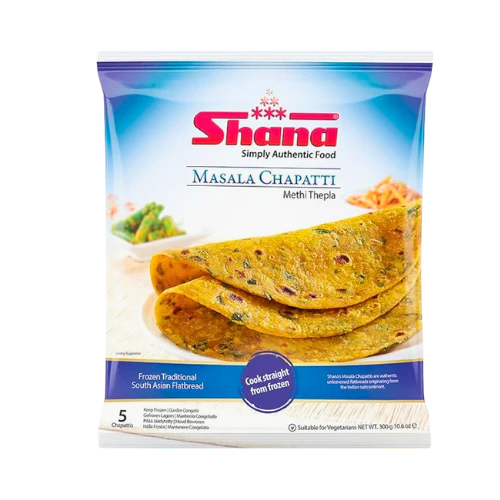 SHANA FROZEN MASALA CHAPATTI (METHI THEPLA) 300G