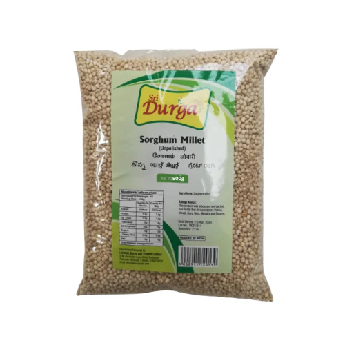 SRI DURGA UNPOLISHED MILLET 500G - CHOLAM (SORGHUM)