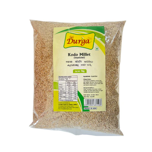 SRI DURGA UNPOLISHED MILLET 1KG - VARAGU (KODO MILLET)