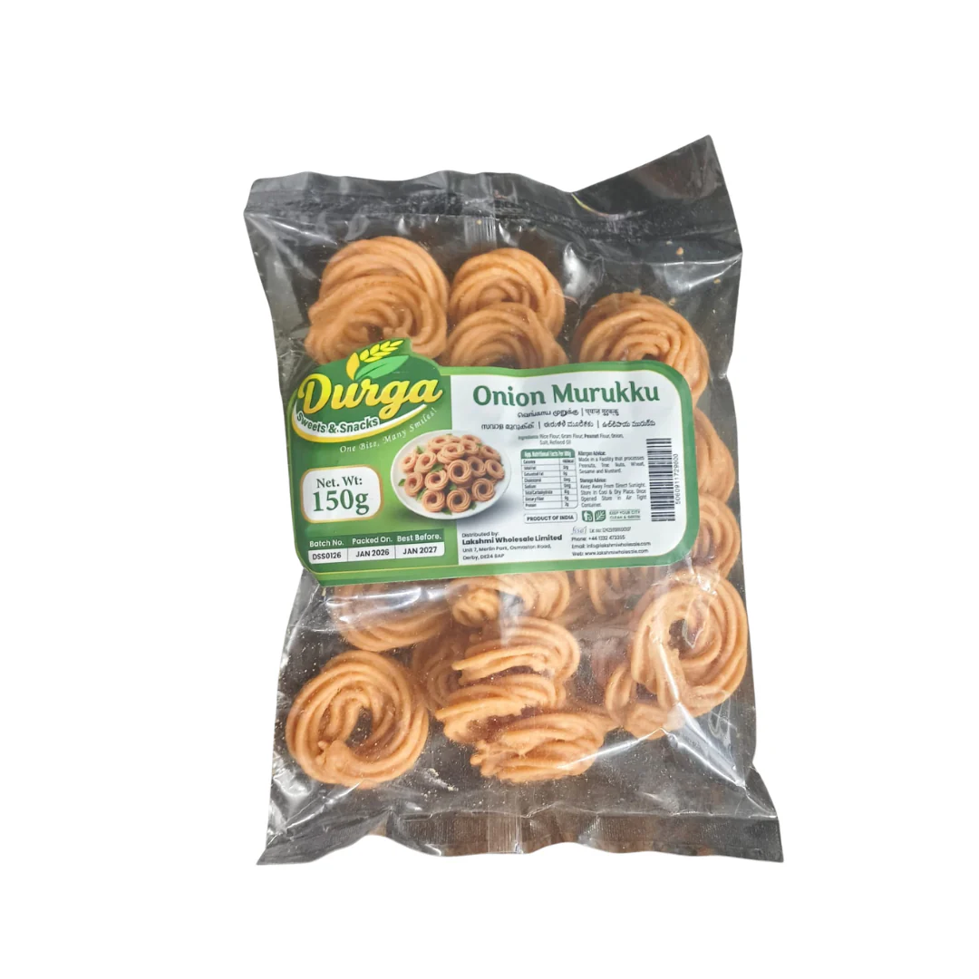 DURGA SWEETS & SNACKS ONION MURUKKU 150G