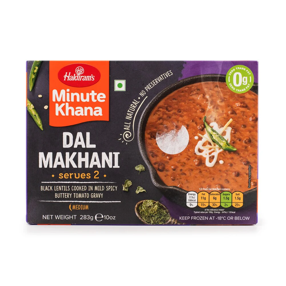HALDIRAMS FROZEN VEGAN DAL MAKHANI 283G