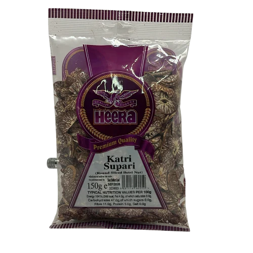 HEERA KATRI SUPARI (ROUND SLICED BETEL NUT) 150G