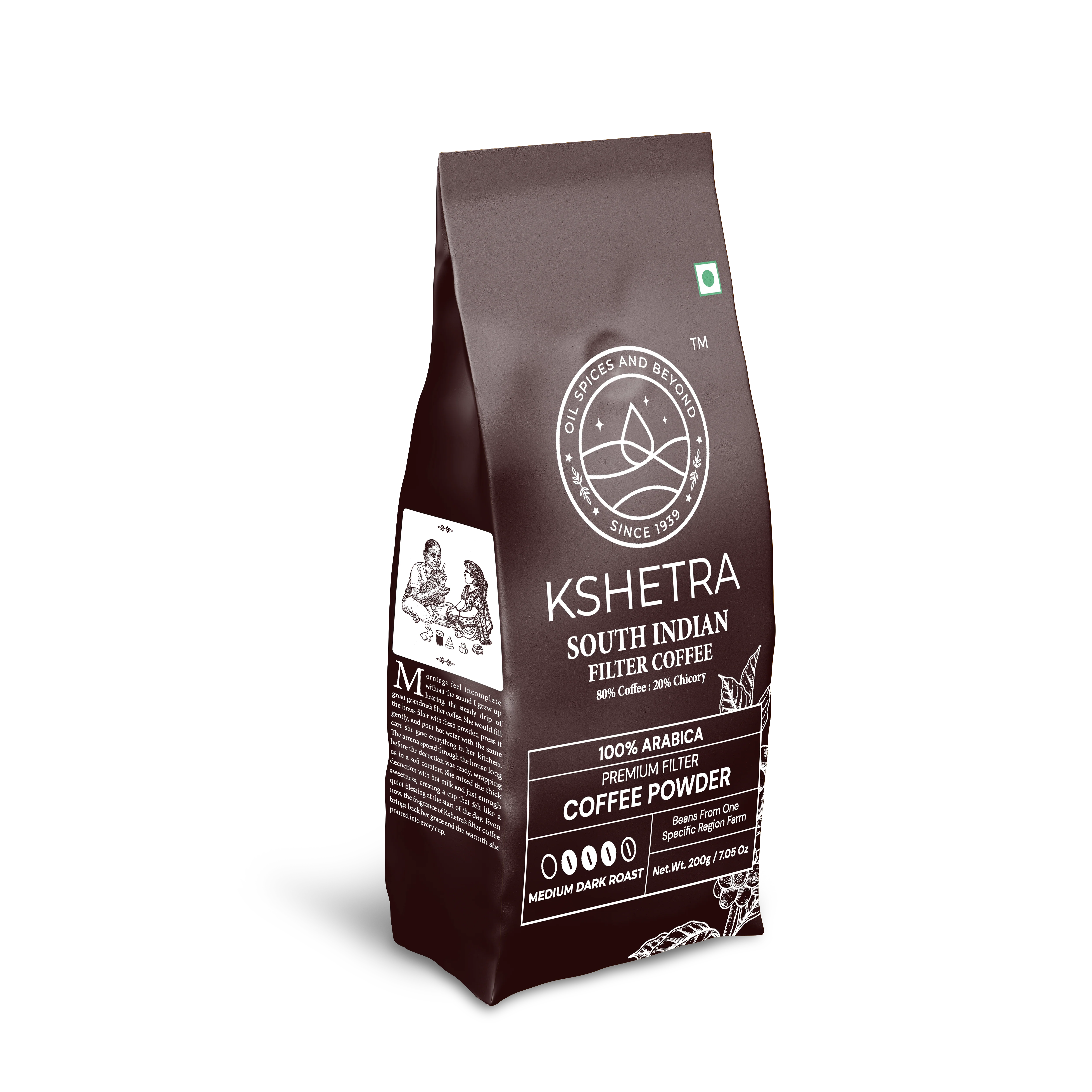 KSHETRA PREMIUM COFFEE POWDER WITH CHICORY 200G