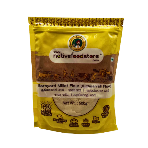NATIVE FOOD STORE MILLET FLOUR 500G - BARNYARD MILLET (KUTHIRAIVALI)
