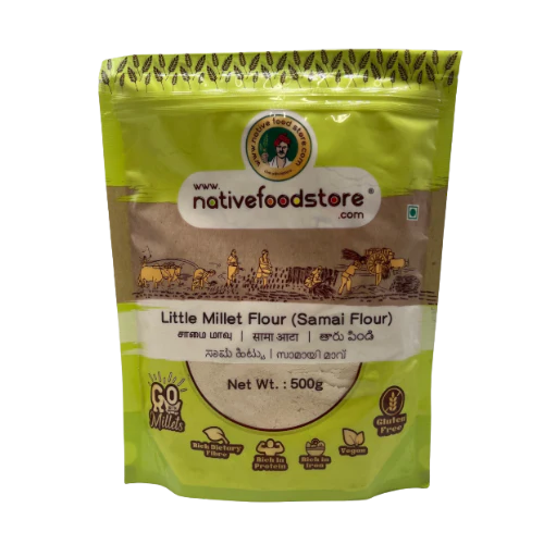 NATIVE FOOD STORE MILLET FLOUR 500G - LITTLE MILLET (SAMAI)