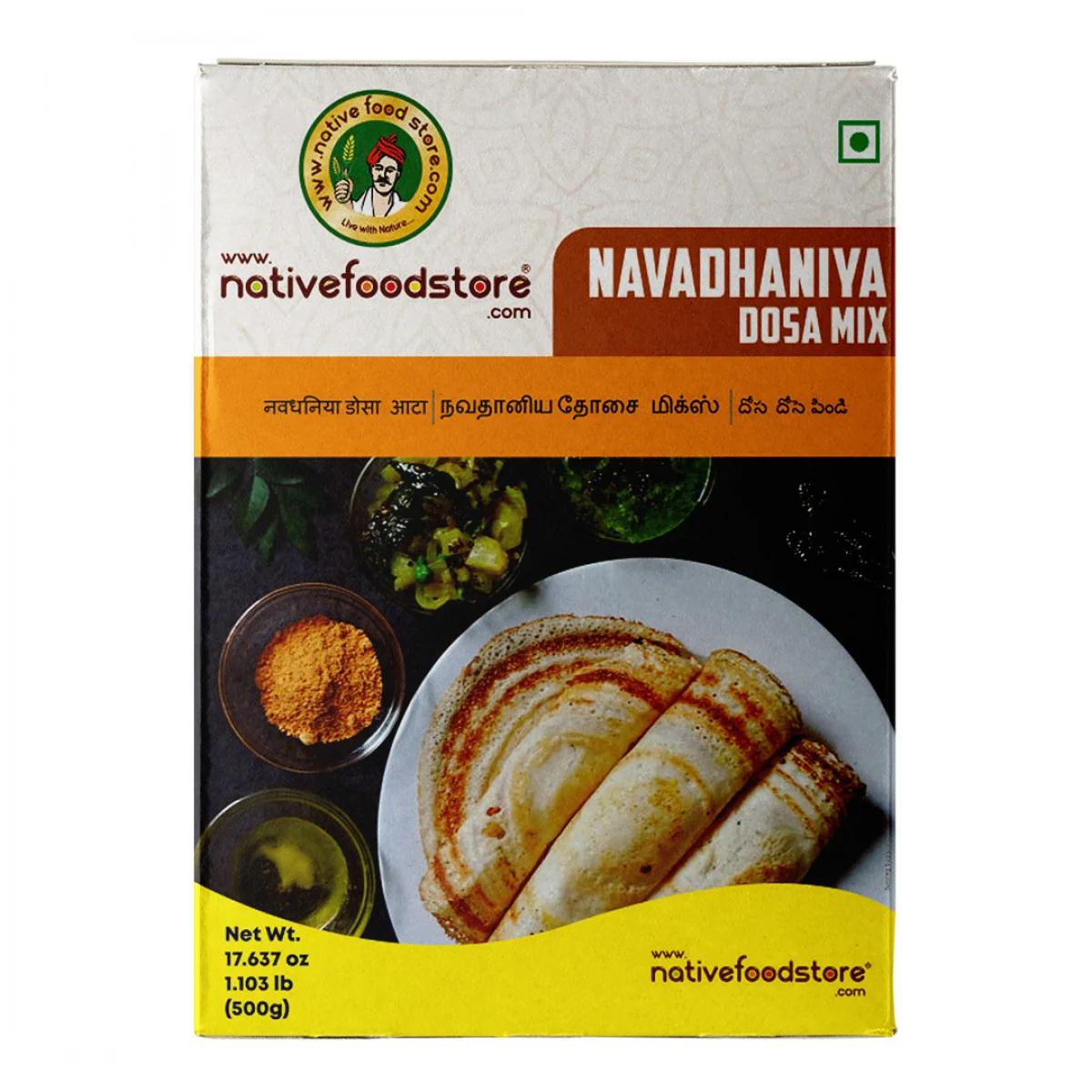 NATIVE FOOD STORE MILLET DOSA MIX 500G - NAVADHANIYAM
