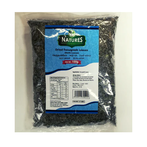 NATURES DRY METHI LEAF 100G