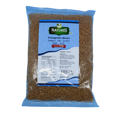 NATURES METHI SEEDS (FENUGREEK SEEDS) 400G