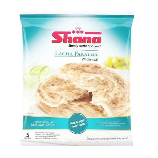 SHANA FROZEN LACHA WHOLEMEAL PARATHA 400G (5PCS)