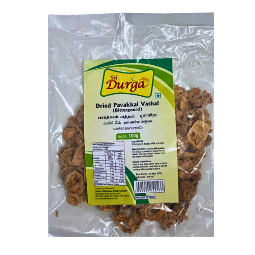SRI DURGA DRIED VATHAL 100G - PAVAKKAI (BITTER GOURD)